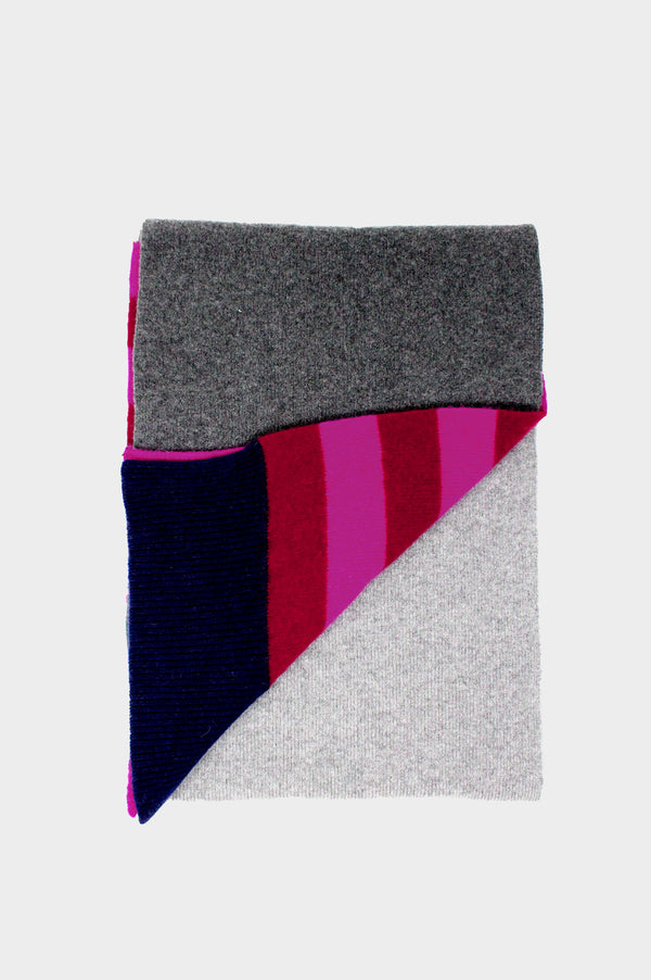 Wool Cashmere Scarf | Grey Mix