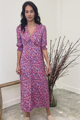 Francesca Collared Tea Dress | Ditsy Floral Multi