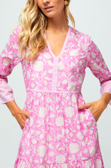 Hayden-Dress-Ornate-Flower-Pink/White