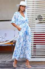 Amelia-Kaftan-Waterlily-Blue