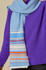 Alpine-Scarf-Cornflower