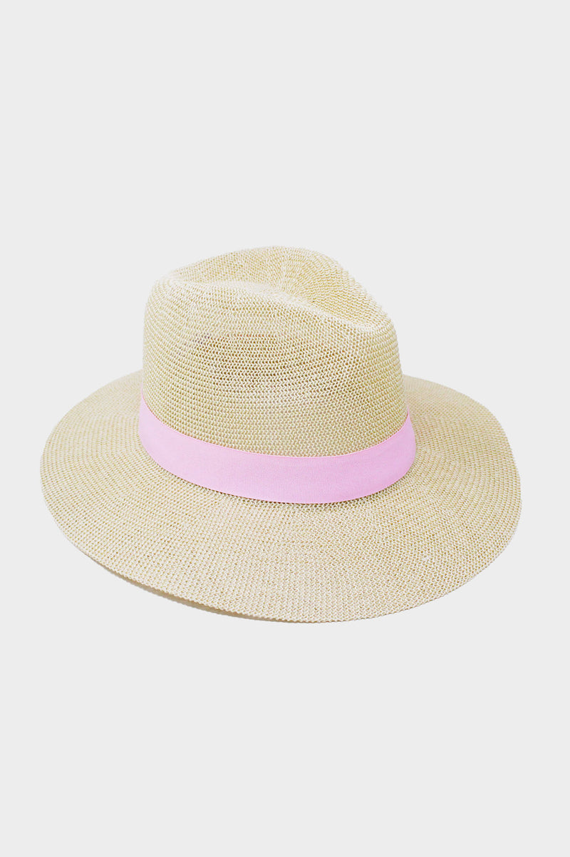 Panama-Hat-Pink