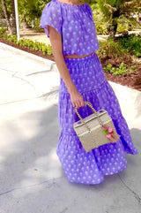 Bea Organic Cotton Skirt | Pineapple Purple