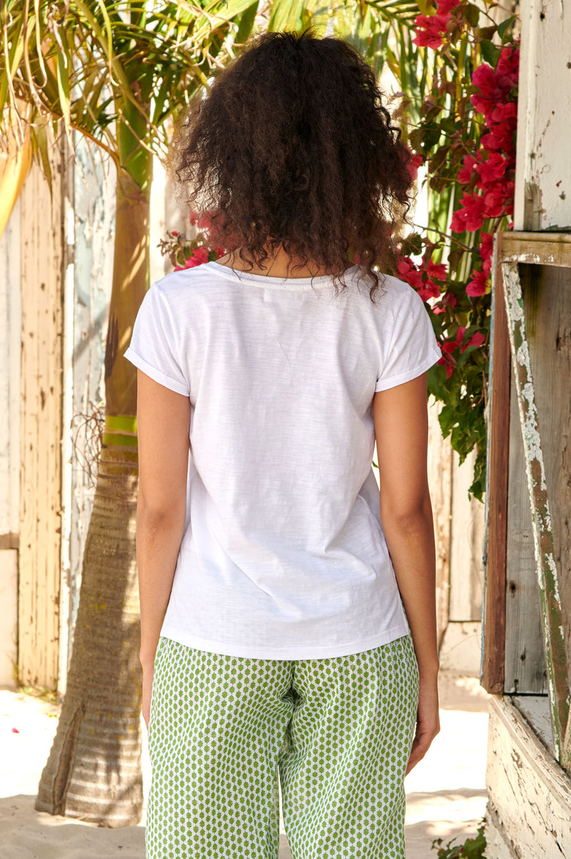 V-Neck-Cotton-T-shirt-White