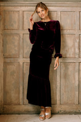 Eva-Velvet-Skirt-Berry