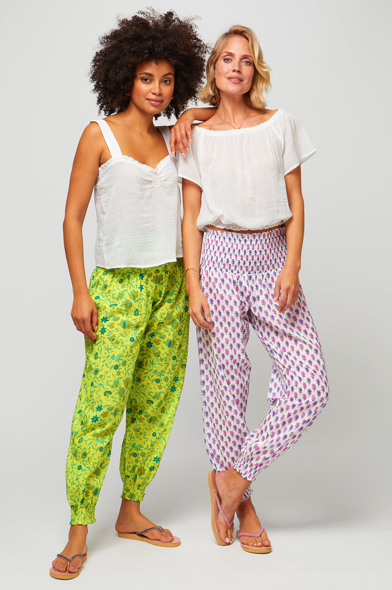 Harem-Trousers-Belleflower-Pink/Purple