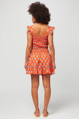Bryony-Shirred-Top-Carnation-Orange