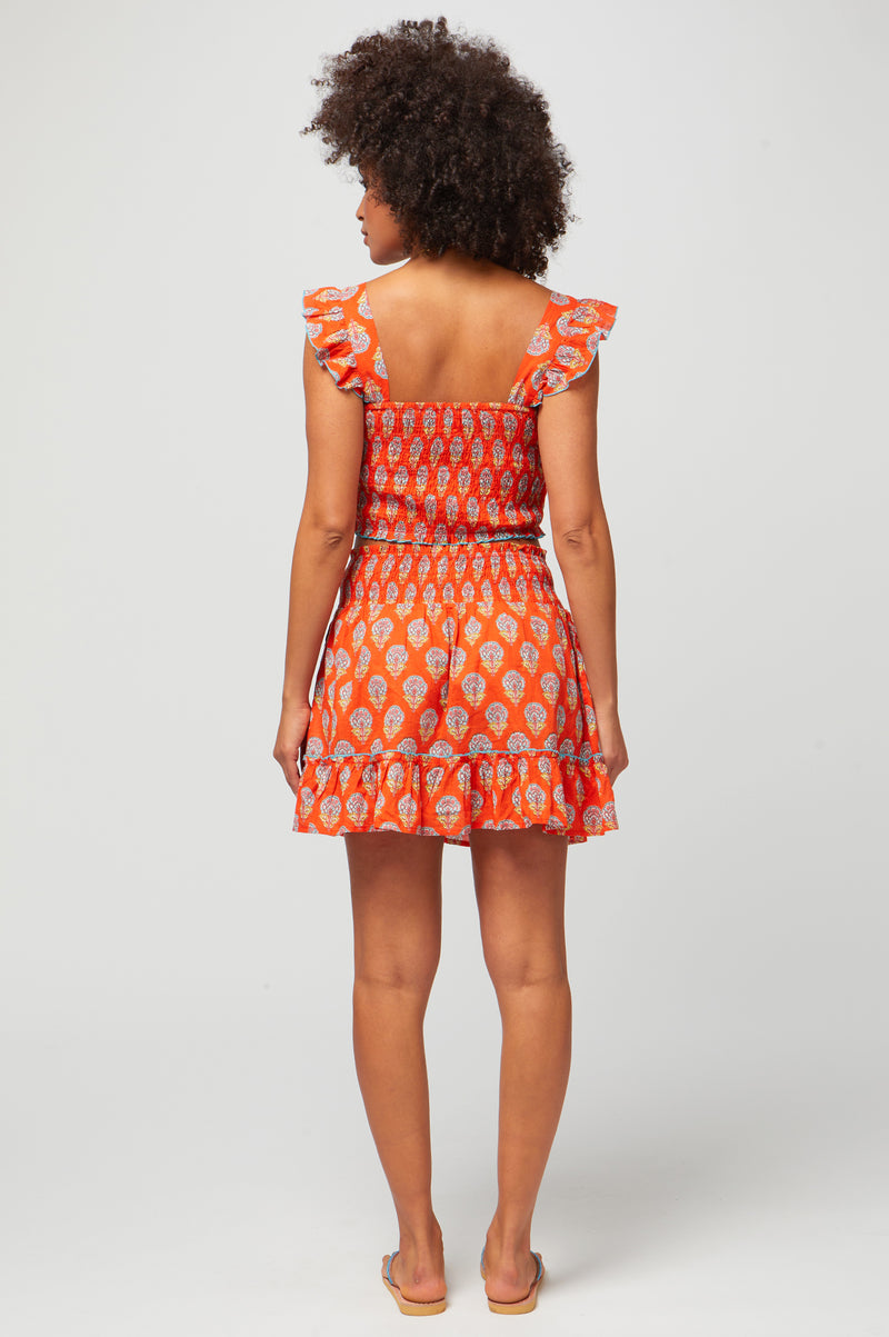 Bryony-Shirred-Top-Carnation-Orange