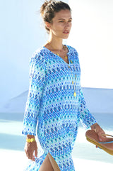 Guadalupe Maxi Tunic | Aztec Turquoise