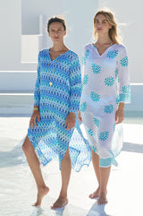 Guadalupe Maxi Tunic | Aztec Turquoise