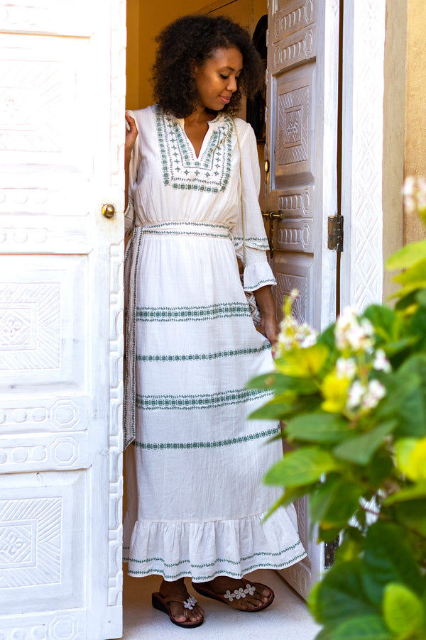 Frieda-Embroidered-Dress-Cream-Sage