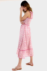 Alexa Midi Dress | Pink/ Lilac