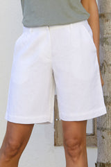 Alexandra Long Shorts | White