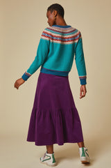 Sylvia-Corduroy-Midi-Skirt-Purple