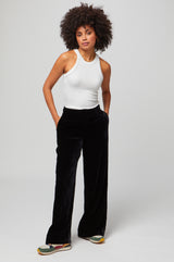 Alvia-Velvet-Trouser-Black