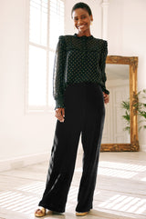 Alvia-Velvet-Trouser-Black