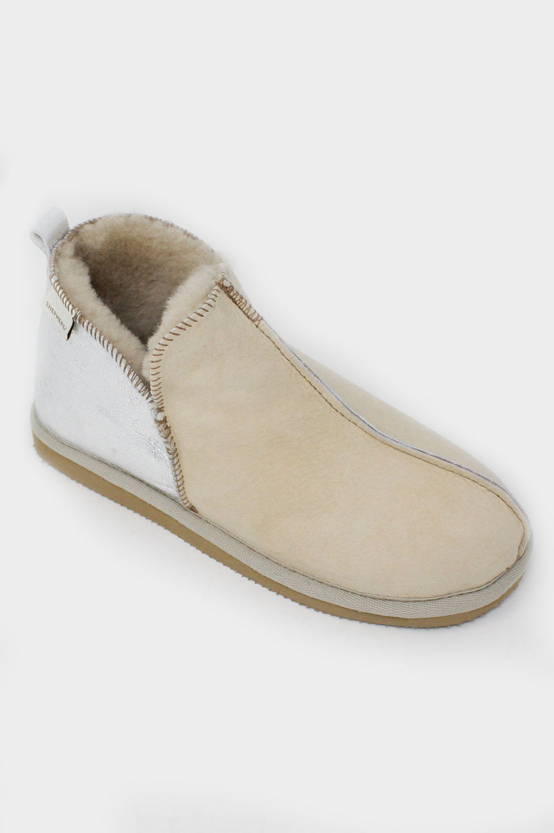 Annie-Slippers-Honey/Silver