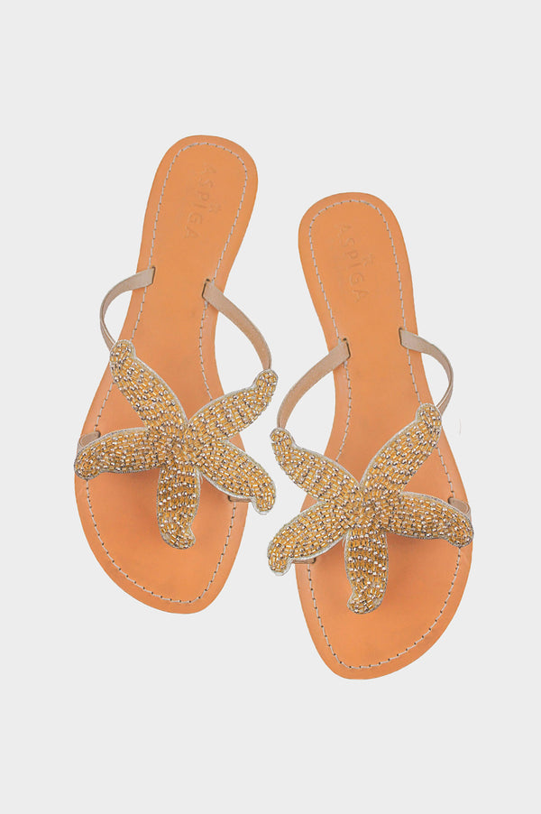 Starfish Sandals | Gold - Aspiga