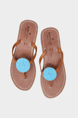 Disc Sandals | Turquoise - Aspiga
