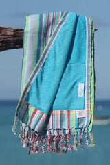 Baringo Kikoy Towel | Sea Green/Turquoise - Aspiga