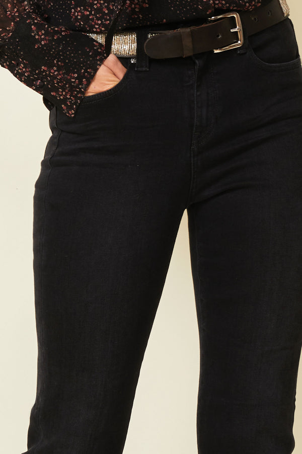 Hanna Kick Flare Denim Tall Jeans | Black