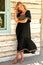 Gracie Embroidered Dress | Black/ Multi