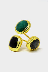 Three-Stone-Ring-Black-Green