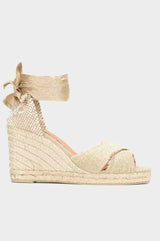 Bluma Canvas Wedge Espadrilles | Gold