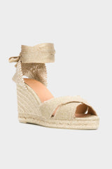 Bluma Canvas Wedge Espadrilles | Gold