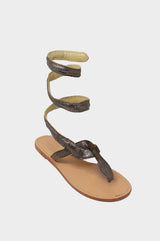 Cobra-Wrap-Sandals-Bronze