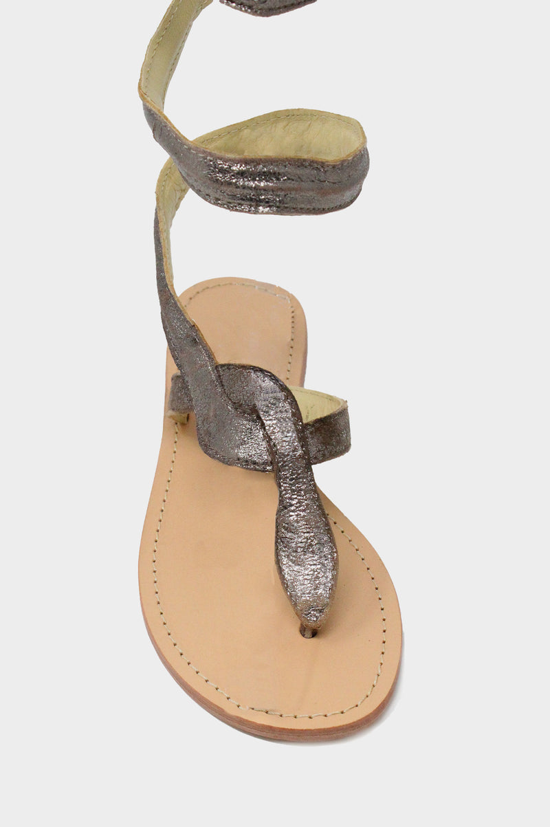 Cobra-Wrap-Sandals-Bronze