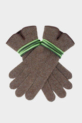 Touchscreen Wool & Cashmere-Blend-Gloves-Brown