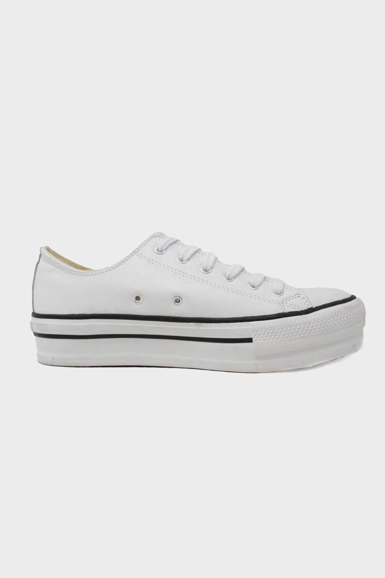 Aspiga Sustainability Ladies Camden Low Top Trainers | White Faux ...