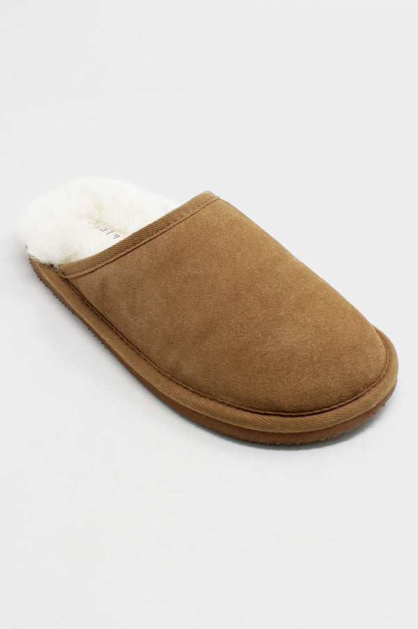 Unisex-Sheepskin-Scuffs-Camel