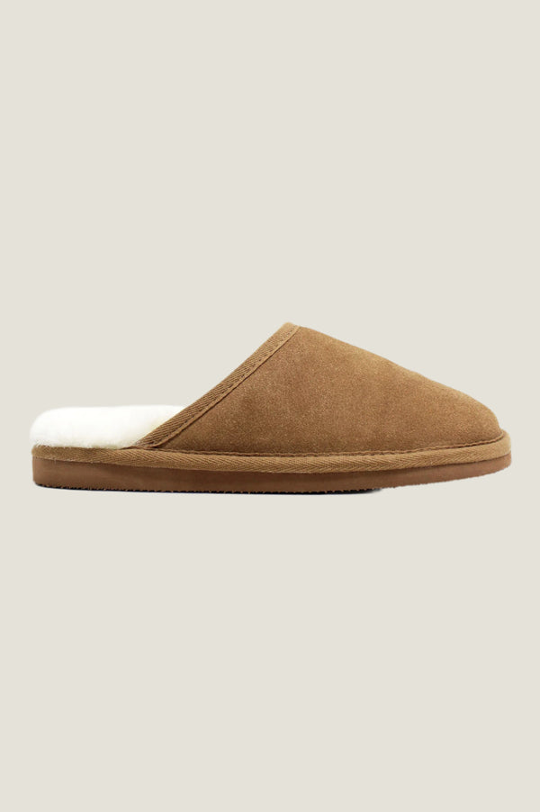Unisex-Sheepskin-Scuffs-Camel