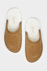 Unisex-Sheepskin-Scuffs-Camel
