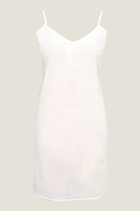 Cami-V-Midi Slip-White