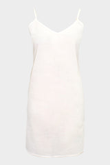 Cami-V-Midi Slip-White