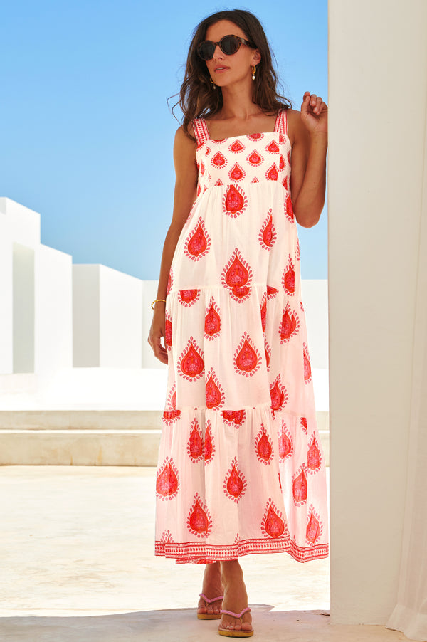 Tabitha-Maxi-Dress-Buta-Hot-Coral