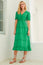 Viola Cotton Midi Dress | Green