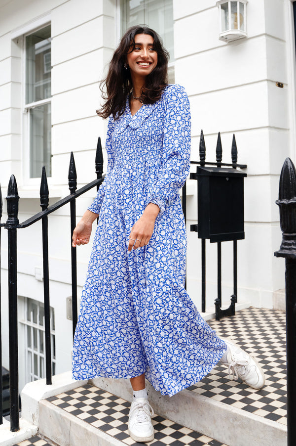 Elizabeth-Collar-Dress-Flower-Blue