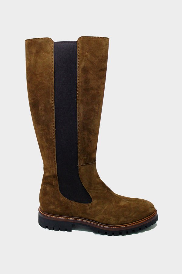 Chunky-sole-Knee-High-Boots-Brown