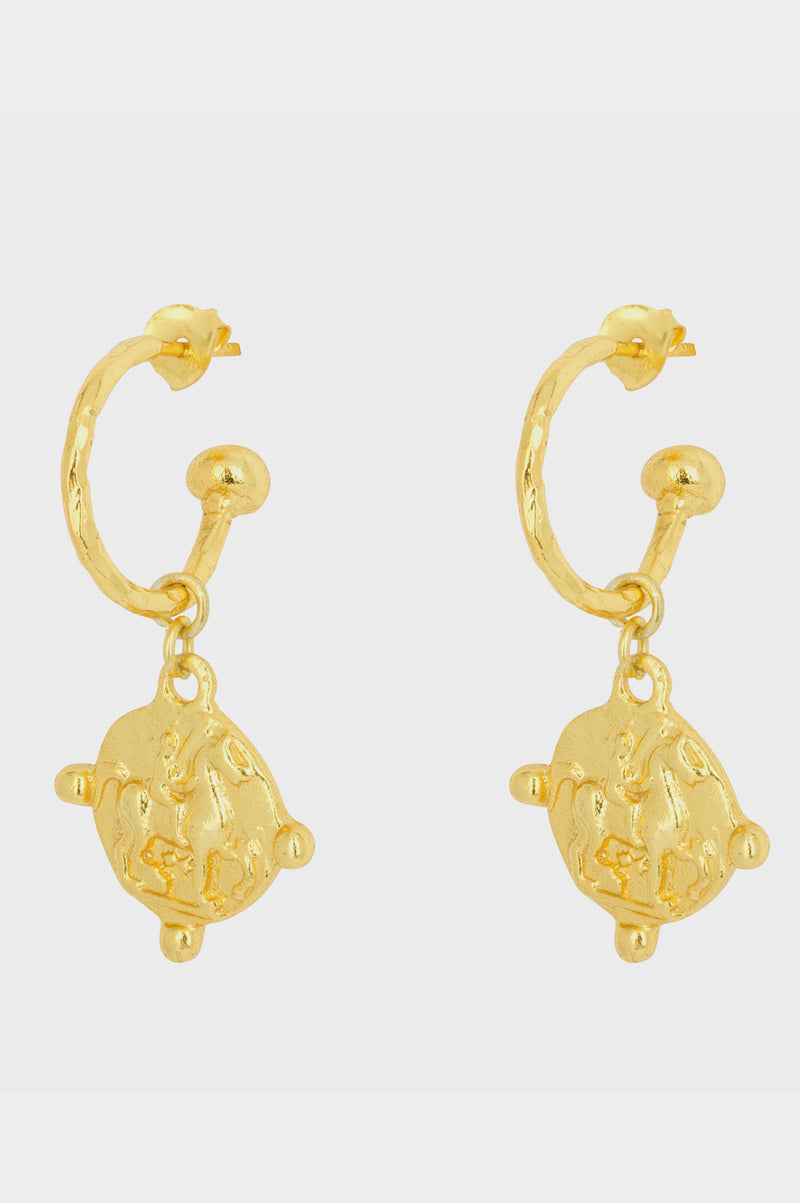 Coin-Hoop-Earrings-Gold