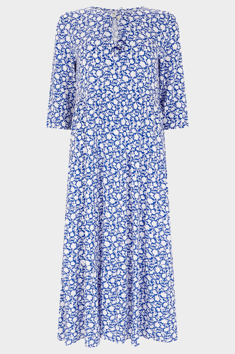 Emma-Midi-Dress-Flower-Blue