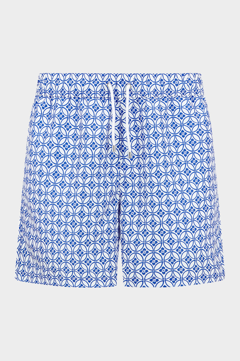 Men's Recycled-Swim-Short-Geo-Cobalt-Blue-White