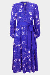 Jessica-Shirt-Dress-Waterlily-Cobalt/PurpleJessica-Shirt-Dress-Waterlily-Cobalt/Purple