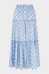 Bea Organic Cotton Skirt | Shell Marina Blue