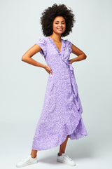 Demi-Wrap-Dress-Daisy-Flower-Lilac