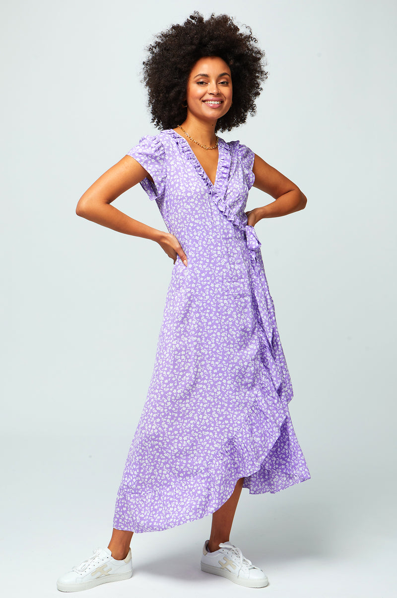 Demi-Wrap-Dress-Daisy-Flower-Lilac