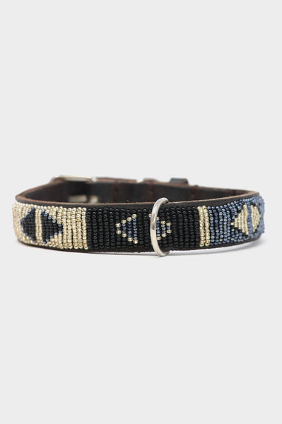 Black W/ Metallic Rose Gold Arrows Dog Collar Collier Chien 